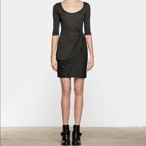 All Saints Gray Twain Jersey Knit Dress Size 4